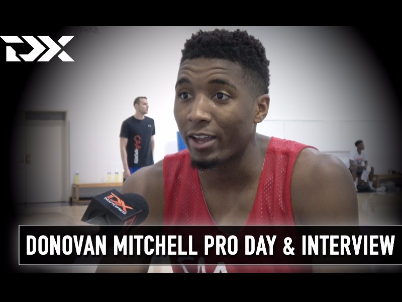 Donovan Mitchell NBA Pro Day Workout and Interview
