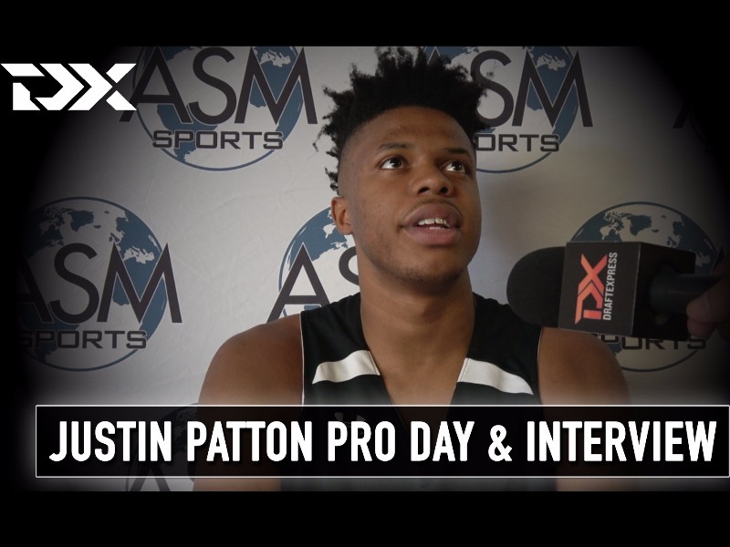 Justin Patton Pro Day Workout and Interview