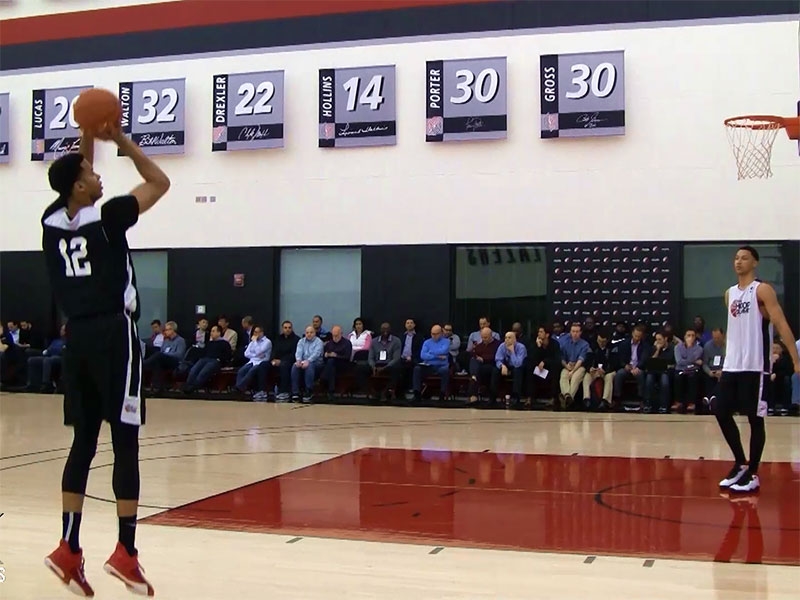 2015 Nike Hoop Summit Shooting Drills: Skal Labissiere